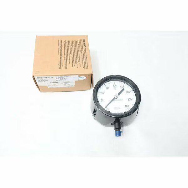 4-1/2IN 1/4IN 0-400KPA NPT PRESSURE GAUGE, Ashcroft, Mfr#: 45-1279-AS-02L-400KP
